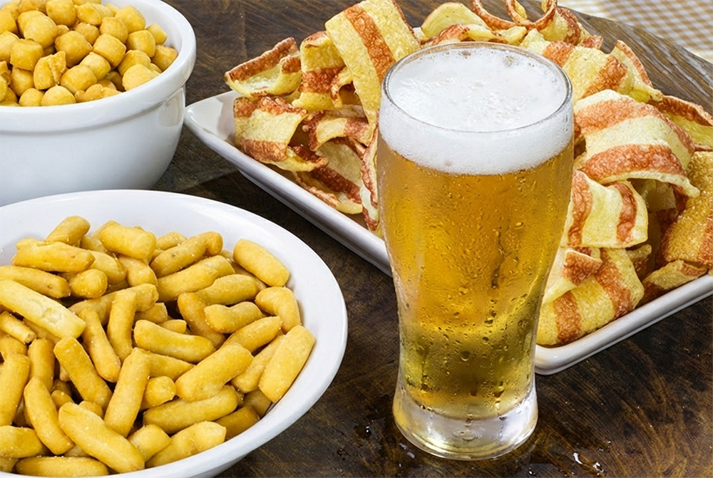 Pimentinhas, Bolinhas de Bacon e Pellets de Bacon, nossos petiscos.