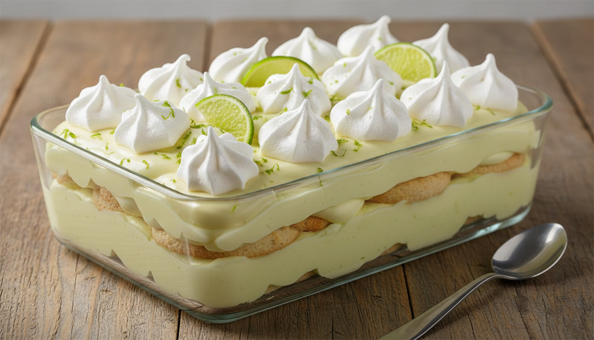 Pavê de Limão com Suspiros Delma Alimentos